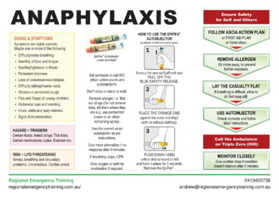 Anaphylaxis Management - Regional Emergency Training